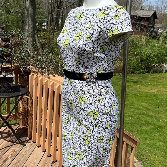 Talbots classy butterfly themed dress 4P-6P - Picture 5 of 12